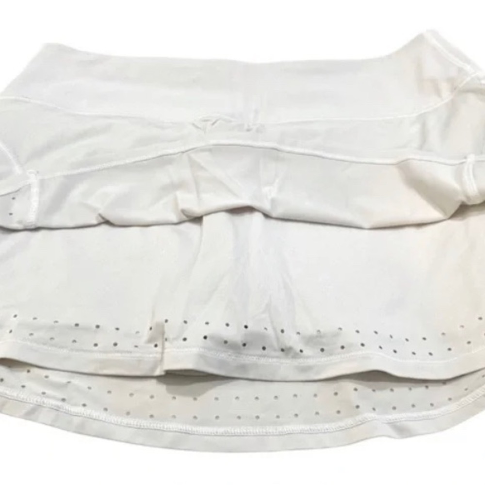 ATHLETA Stealth TruCool Skort Tennis Skirt White Athletic Golf Women’s Sz Large - Picture 8 of 16